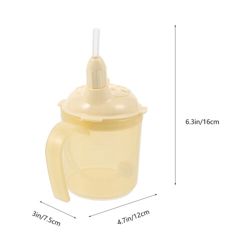 1Set Bedridden Patient Cup with Inclined Spout Safe Lightweight Durable Plastic 1