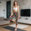 Κολάν Yoga Capri με εκτύπωση ιβίσκου για γυναίκες και έλεγχο της κοιλιάς 3