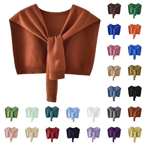 Damenmode Vielseitiger Strickschal aus Eisseide, Khaki 2