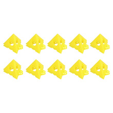 Plastic Pyramid Riser Set of 20 Cone Supports for Canvas Cabinet Doors Yellow