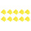 Paint Pouring Elevation Tool Mini Cone Paint Stands Solvent Resistant Lock and Tab System Stackable and Reusable Multi Scenario Use Yellow 2