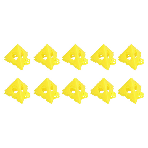Paint Pouring Elevation Tool Mini Cone Paint Stands Solvent Resistant Lock and Tab System Stackable and Reusable Multi Scenario Use Yellow 1