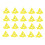 Paint Pouring Elevation Tool Mini Cone Paint Stands Solvent Resistant Lock and Tab System Stackable and Reusable Multi Scenario Use Yellow 7