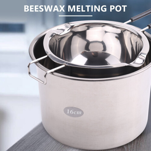 Stainless Steel Double Boiler Set 450ml 2-Piece 2