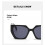 DG2246Γυναικεία γυαλιά ηλίου Cat-Eye - Σχεδιασμός πλήρους πλαισίου με φαρδιούς 2
