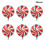 Christmas Balloon Set Foil Gingerbread Candy Cane 9 Pieces 5