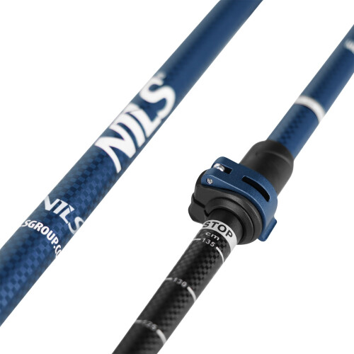 Nordic Walking Poles, Blue Aluminum, Adjustable 2