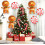 Christmas Balloon Set Foil Gingerbread Candy Cane 9 Pieces 6