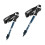 Nordic Walking Poles, Blue Aluminum, Adjustable 6