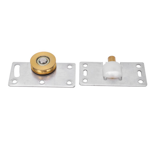 Sliding Barn Door Guide Hardware Set Smooth Movement Metal Structure Versatile Application Strong Bearing Capacity Universal Compatibility For 2