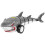 Requin télécommandé - Voiture robot LED rechargeable avec queue ondulante et rotation à 360 2