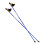 Nordic Walking-staver, Justerbare, Blå 2