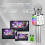 Wireless Karaoke Microphone with LED Lights 4-in-1 Silver 6