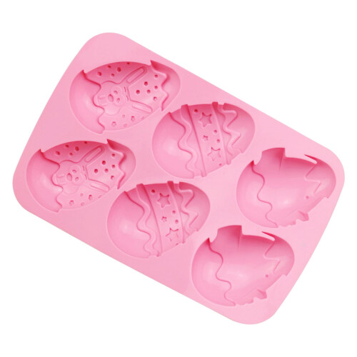 6-Hole Easter Silicone Mold for Chocolate, Epoxy, Cakes & Cookies – Compatible with Easter Eggs Series 1