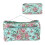 Green Pattern Knitting Bag - Lightweight DIY Organizer, 600D Oxford 15