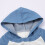 Women's Denim Patchwork Hooded Sweatshirt Dress White XL 6