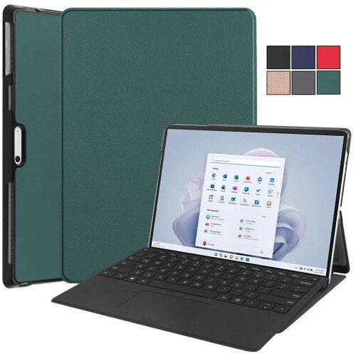 Compatível com Microsoft Surface Pro 11/10/9, Capa rígida de policarbonato com suporte articulado para tablet de 13 polegadas. 1