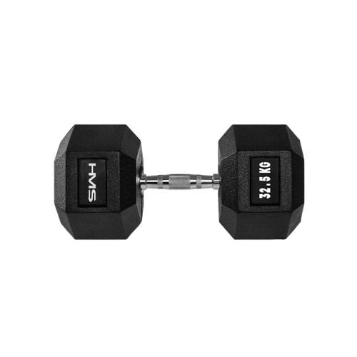 Hex Dumbbell 32,5 kg - Rubberen coating, anti-rol ontwerp 1