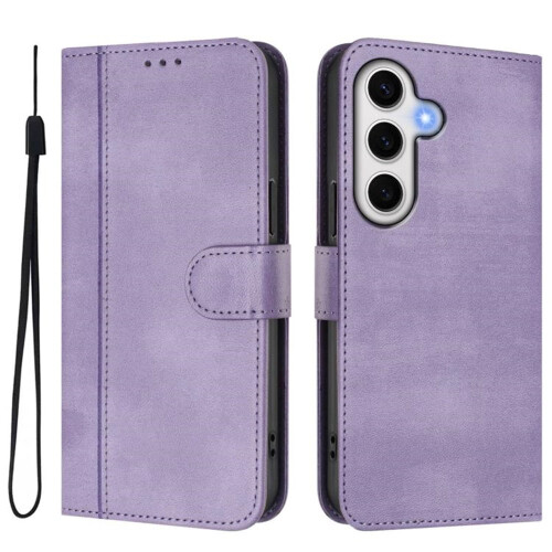 Purple Flip Leather Wallet Case for Samsung Galaxy S23 FE 1