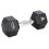 10 kg Hex Dumbbell - Rubber Coated, Steel Handle 2
