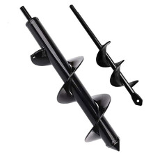 2-Piece Garden Post Hole Digger Auger