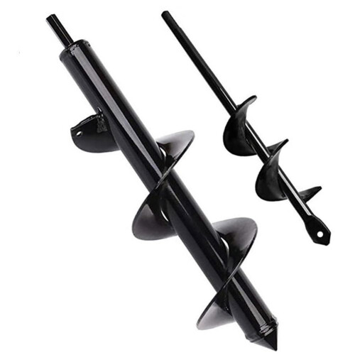 2-Piece Garden Post Hole Digger Auger