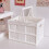 School Storage and Organization Foldable Latchs Bins, Organizer Box with Handle Stackable Plastic Containers, Visible for Closet, Kitchen 5