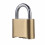 Brass Combination Padlock 4-Digit Outdoor Security Lock 6