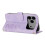 Leather Flip Wallet Case for iPhone 17 Pro Max Purple Tulip 4