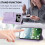 Leather Flip Wallet Case for iPhone 17 Pro Max Purple Tulip 6