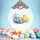 Easter Glass Hanging Decor 2D Flat Holiday Ornament 4