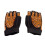 Damen Fitnesshandschuhe, Größe M, Orange/Grau 2