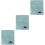 3Pcs Cotton Fabric Sofa Organizer Blue Multi-Function Storage Bag 5