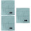 3Pcs Cotton Fabric Sofa Organizer Blue Multi-Function Storage Bag 7