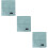 3Pcs Cotton Fabric Sofa Organizer Blue Multi-Function Storage Bag 9