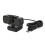 Webcam Plug and Play pour visioconférence avec rotation à 360 degrés, résolution 1440p, objectif grand angle, double microphone, cache de 2