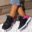 Women's Lightweight Mesh Sneakers Black US 7.5 4