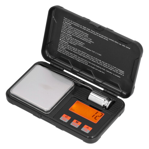 Mini Digital Pocket Scale With High Precision Sensor LCD Backlit Display Stainless Steel Tray Tare Function Auto Lock Feature For Measuring Coffee 1