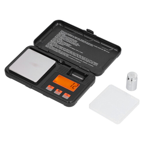 Mini Digital Pocket Scale With High Precision Sensor LCD Backlit Display Stainless Steel Tray Tare Function Auto Lock Feature For Measuring Coffee 2