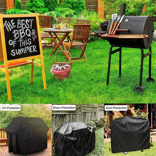 210D BBQ κάλυψη σχάρας εξωτερικού χώρου αδιάβροχο προστατευτικό καπνιστών βαρέως 2