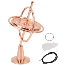 Rose Gold Zinklegierung Metall Gyroskop Balance Spielzeug Mini Kreisel