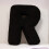 Alphabet Pillow Black Soft Plush 26 Letters 2