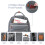 Versatile Waterproof Diaper Backpack with Insulated Compartments All-in-One Design Ergonomic Fit Stroller Compatible and Multi-functional Changing 3