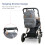 Versatile Waterproof Diaper Backpack with Insulated Compartments All-in-One Design Ergonomic Fit Stroller Compatible and Multi-functional Changing 6