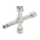 Chave universal resistente e durável com encaixe triangular, quadrado e cruzado, à prova de ferrugem. Chave de encanamento e utilidades de 4 vias, 6