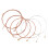 Adjustable Tone Guitar Strings Set, Bright Tone Metal Strings Resonance Effect Rust Resistant Copper Brass Strings Durable Metal Strings For Practice 6