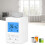 Weekly Programmable Smart Temperature Controller Touch Screen WiFi Thermostat With Voice Control Multi Function Holiday Mode Data Memory Child Lock 4