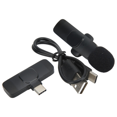 Ελαφρύ μικρόφωνο με κλιπ, ρύθμιση Plug-Play, ασύρματο μικρόφωνο πέτου με πέτο για iPhone, 2