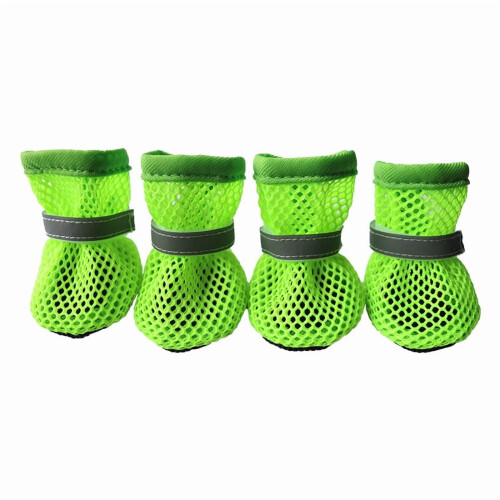 Dog Shoes Small Size Fluorescent Green 1