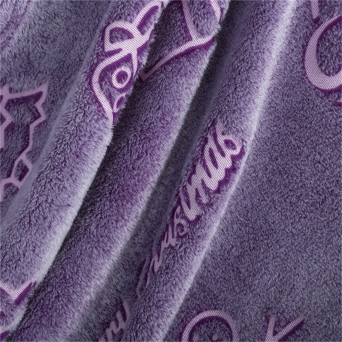 Dinosaur Glowing Blanket Purple Flannel 100x150cm 2